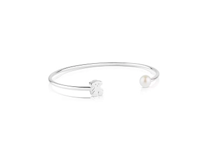SILVER CUFF CULT.PEARL 6,5OMM