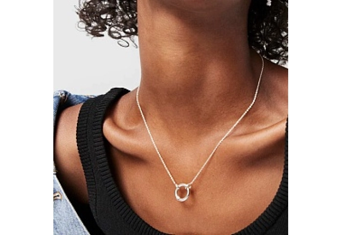 SILVER CHOKER 16MM CHAIN 40CM