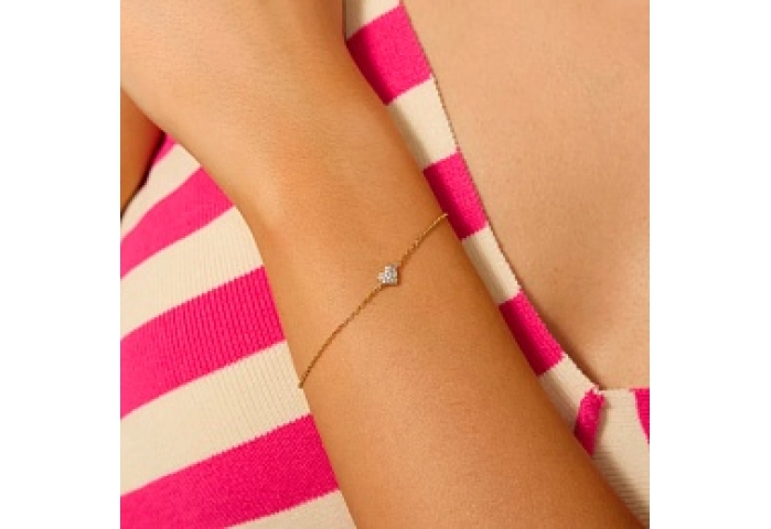 Gold Sweetheart Pavé Bracelet