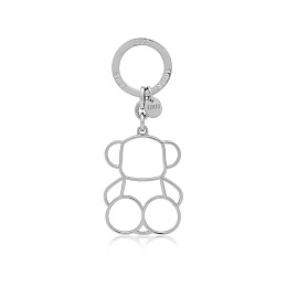 ZN.LAT,KEYCHAIN SILHOUTTE BOLD B SILVER