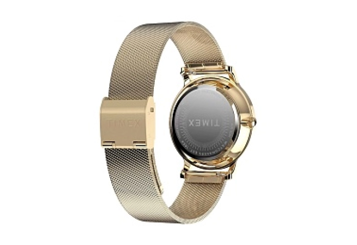 Transcend- 34mm Goldtone with White Dial