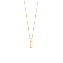 NECKLACERHODIUM PLATED18 KT GOLDCZ PLATED