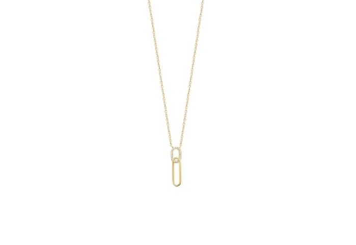 NECKLACECZ 18 KT GOLD PLATED