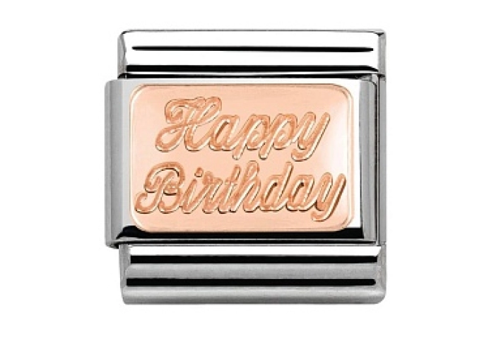 Composable Classic PLACCHE SIMBOLI acciaio  Happy 