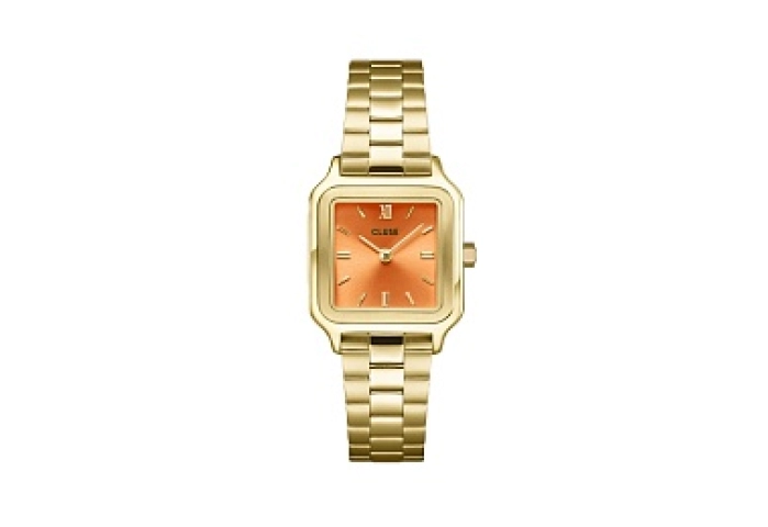 Gracieuse Petite Watch Steel, Apricot, Gold Colour