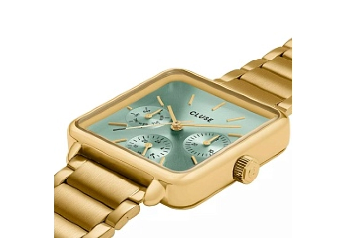 La Tétragone Multifunction Watch Steel, Sage Green