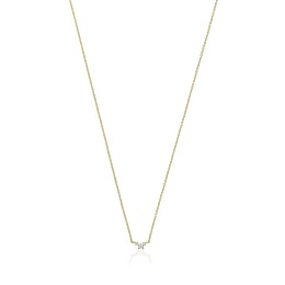 18KT GOLD CHOKER 0.06CT H/SI DIAM 43CM