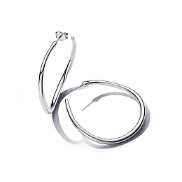 Sterling silver hoop earrings