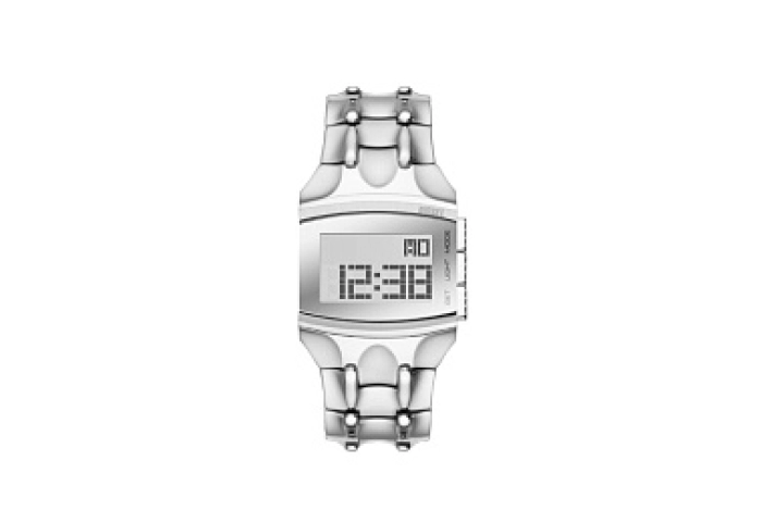 LI DIGITAL WATCH SS METAL BRCLT