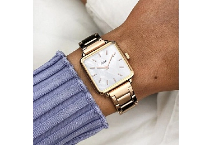 La Tétragone Three Link Rose Gold/White Pearl