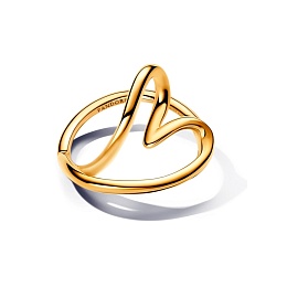 Heart 14k gold-plated ring