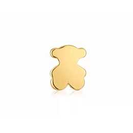 SILVER GOLD PLATED PENDANT BEAR 7MM