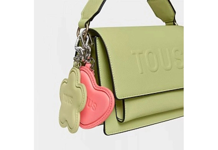 LAT.POLIMET.ZN.PU,KEYCHAIN M MOTIF GREEN