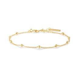 Gold Beaded Chain Bracelet