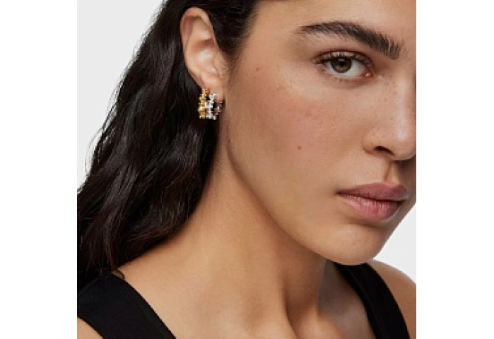 SILVER HOOP EARRINGS BEARS 12MM