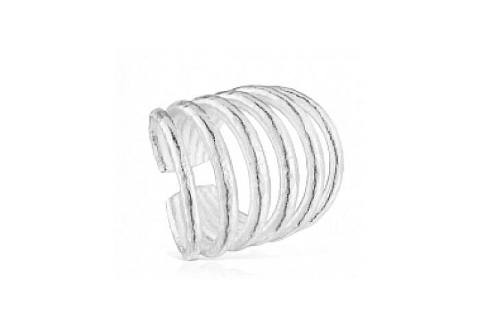 SILVER OPEN RING 6 BAND 26MM