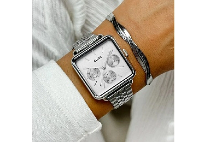 La Tétragone Multifunction Watch Steel, Full Silve