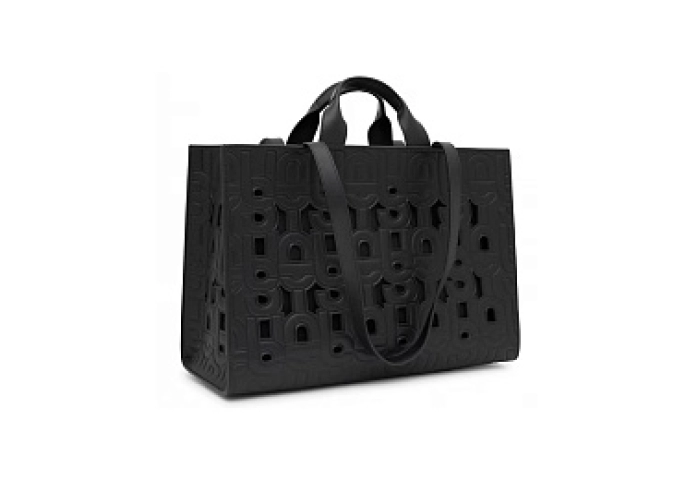 PU.POL,SHOPPER XL. T MANIF CUT BLACK