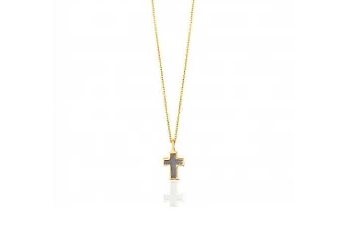18KT GOLD CHOKER MOTHER OF PEARL CHAIN