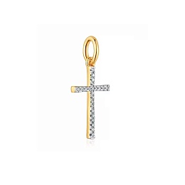 18KT GOLD PENDANT 0.06CT GH/SI