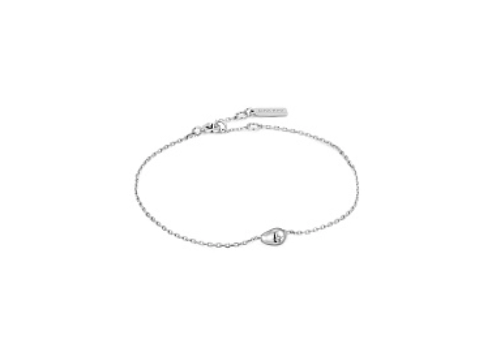 Silver Pebble Sparkle Chain Bracelet　