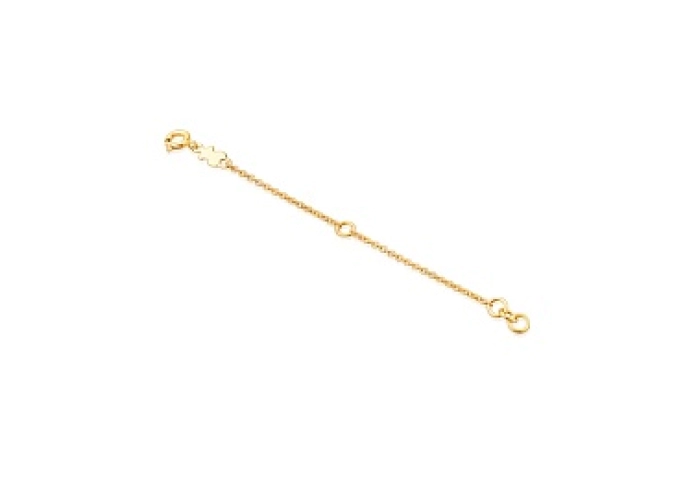 SILVER GOLD PLATED EXTENSION CHAIN 10CM