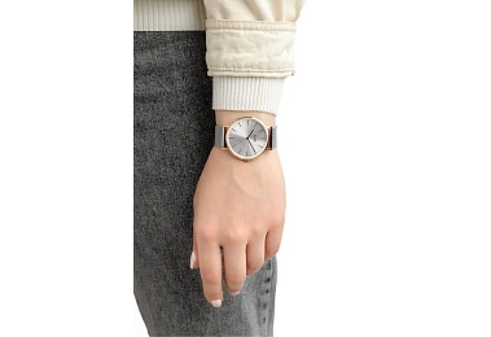 Boho Chic Mesh, Rose Gold, Silver/Silver