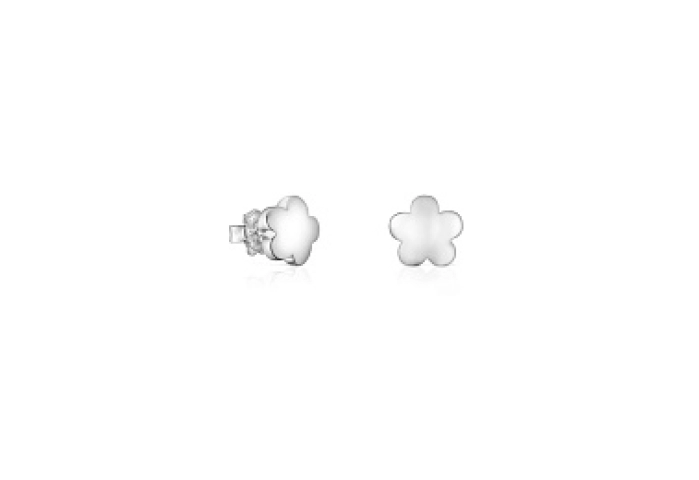 SILVER EARRINGS FLOWER 10,5MM
