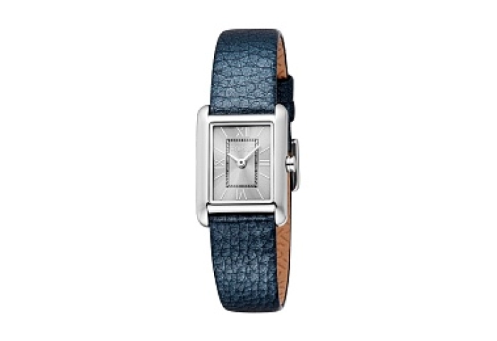 ESPRITCase,Strap,Dark2WomenHands,GreyWatch,3Dial,ATMDarkSilverGreyColorLeather