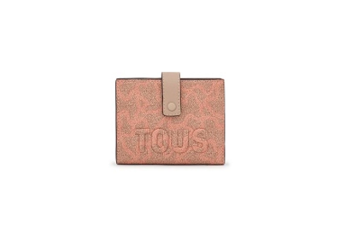 PVC.PU.COT,WALLET S.K ICON ORANGE-MULTI