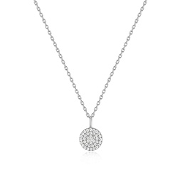 Glam Disc Pendant Necklace