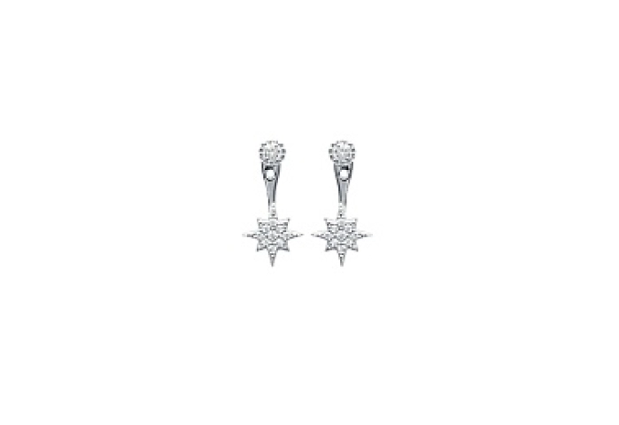 EARRINGSRHODIUM PLATEDSILVER CZ925