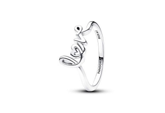 Love sterling silver ring