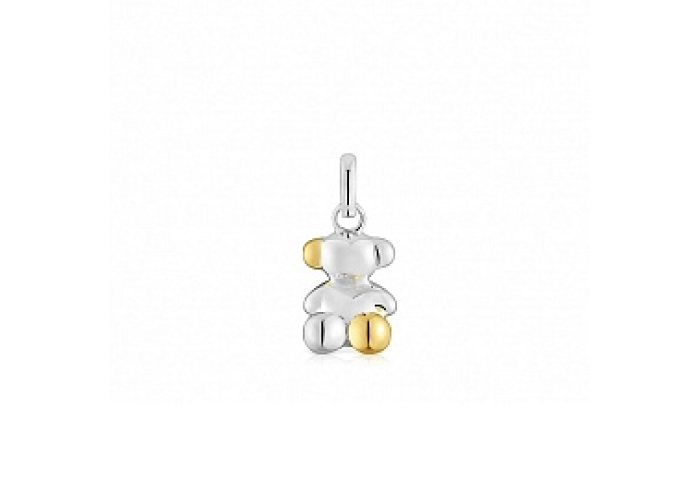 SILVER GOLD PLATED PENDANT 2 TONE 11MM