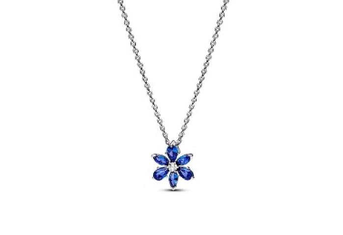 Herbarium cluster sterling silver collier with pri