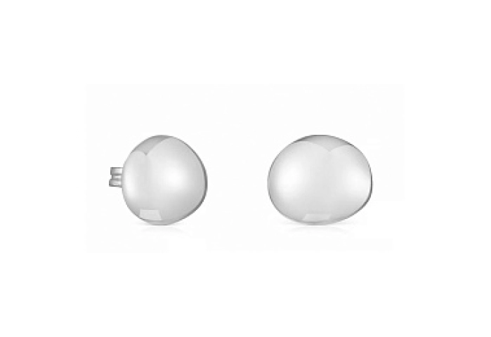 SILVER EARRINGS 12MM PUSHBACK