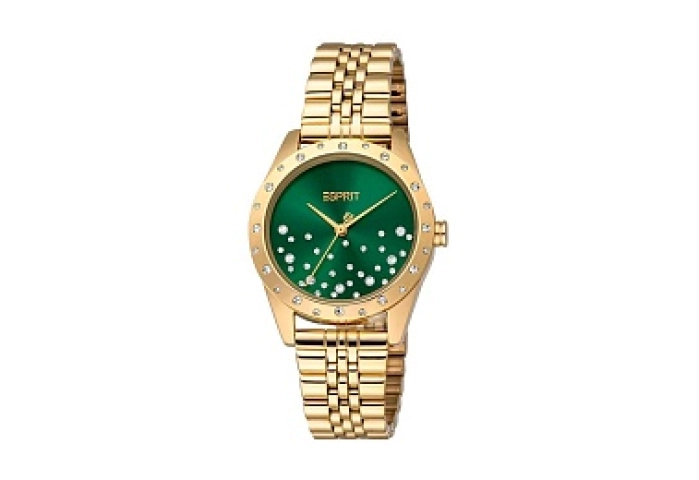 ESPRIT Women Watch, Two Tone Silver & Gold Color C