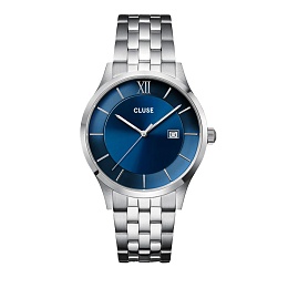 Aravis 3-hand Watch, blue, silver colour