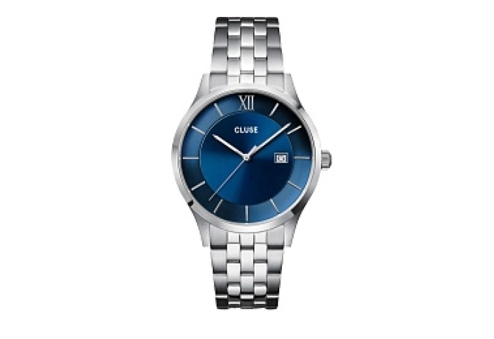 Aravis 3-hand Watch, blue, silver colour