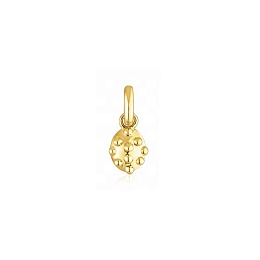 SILVER GOLD PLATED PENDANT BALL 8MM