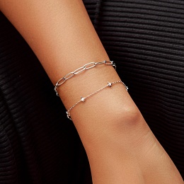 Silver Linked Chunky Bracelet