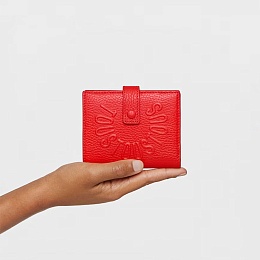 C.LEA,WALLET S.FLAP T MIRANDA RED