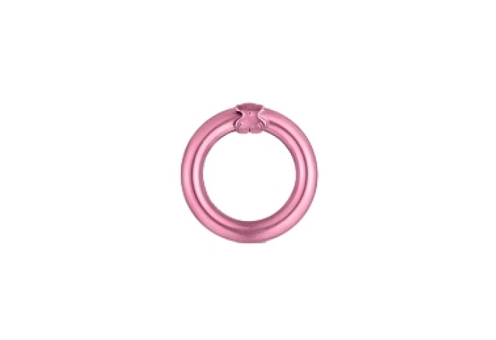 SILVER RING PINK COATING 16MM