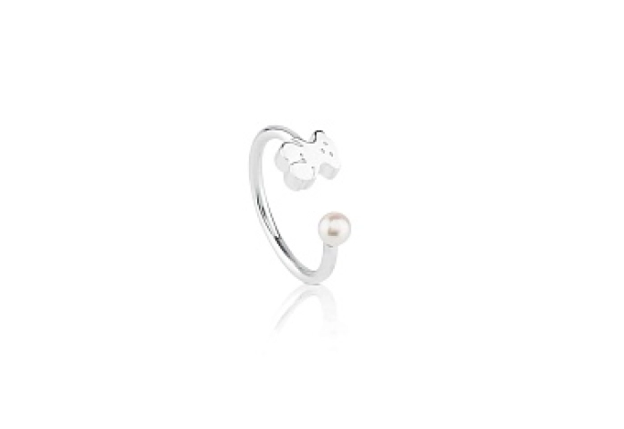 SILVER RING CULT.PEARL Nº13-14