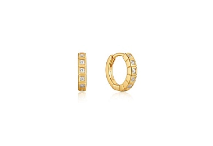 Glam Huggie Hoop Earrings