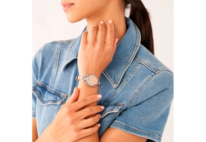 ANALOG WATCH 0 JWL SS LEATHER STRAP