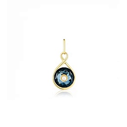 SILVER GOLDPLATED PENDANT 8MM GEM PEARL