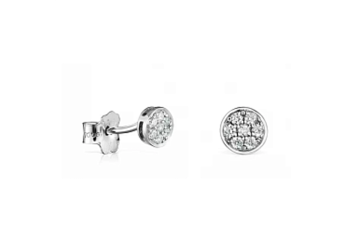 18KT GOLD EARRINGS  0.16CT H/SI DIAMONDS