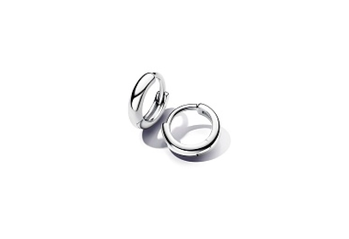 Sterling silver huggie hoop earrings