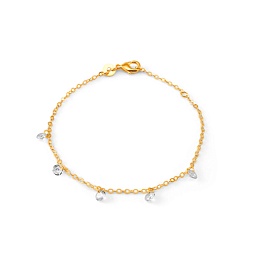 BRACELETCZ 18 KT GOLD PLATED